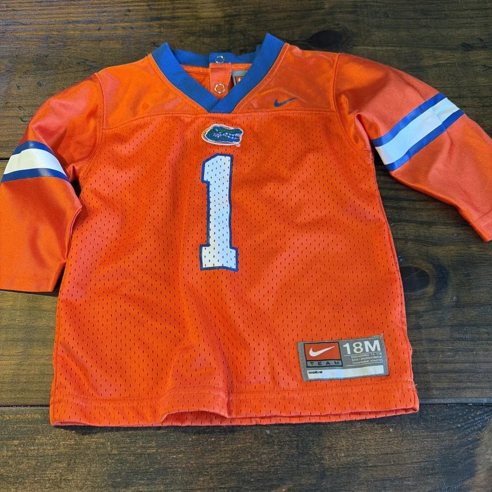 Nike Florida Gators Football Jersey #1 Baby Toddler 18M Orange NCAA Gators